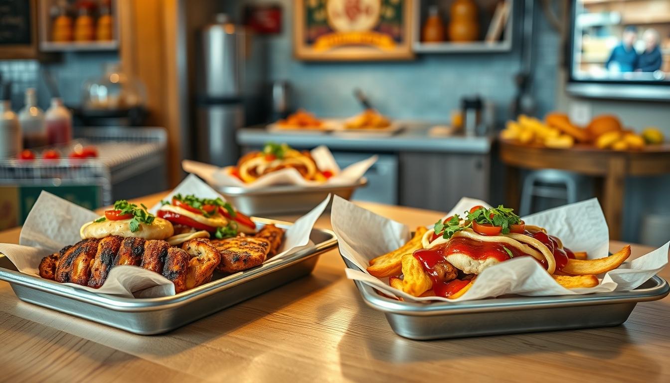 Quick weeknight dinner prepared in a home kitchen