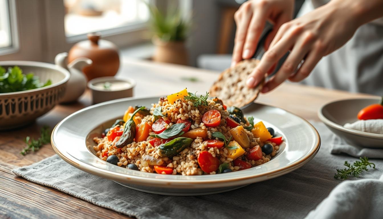 Fresh seasonal cooking dish